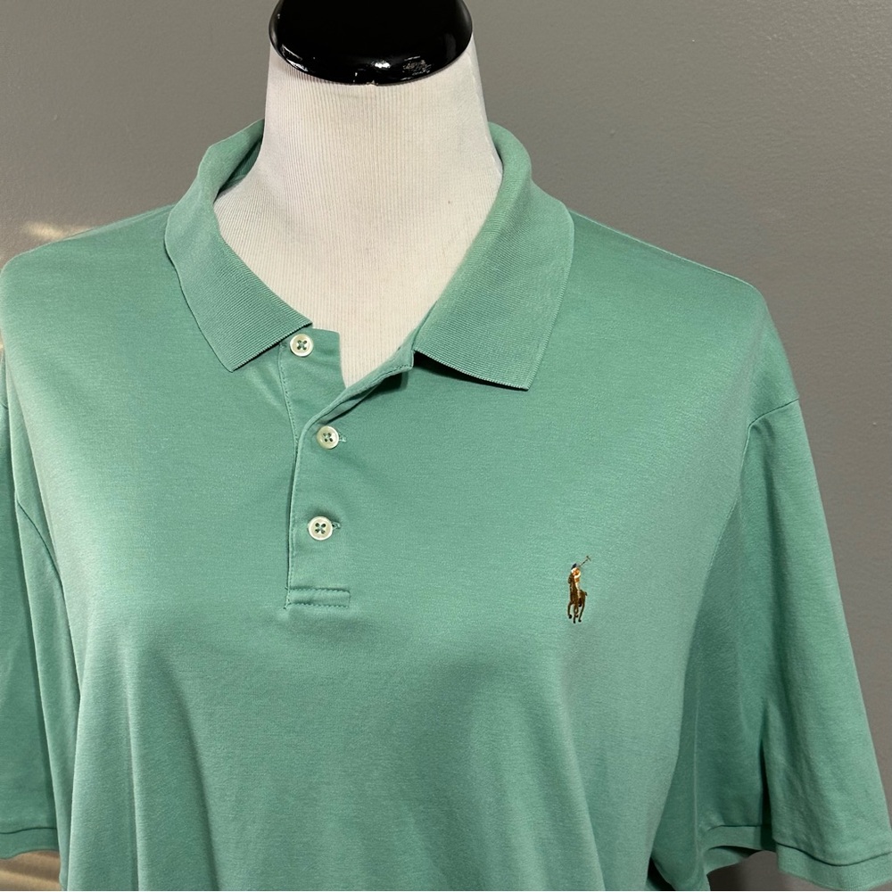 Polo Ralph Lauren men’s size XXL classic fit polo short sleeve shirt (green) - Picture 3 of 12